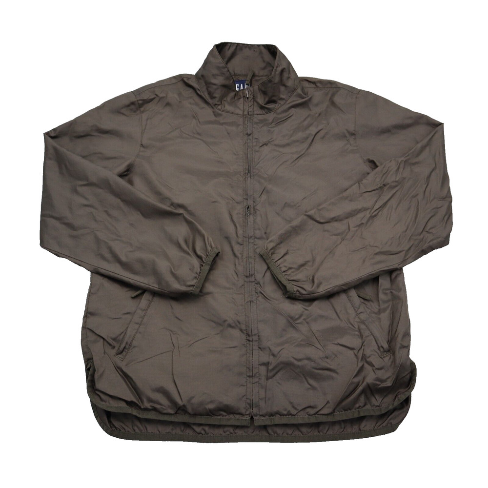 Gap Jacket Mens XS Brown Full Zip Pockets Bomber Collared Jacket